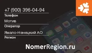Кто звонил с 9003960494 - регион и оператор